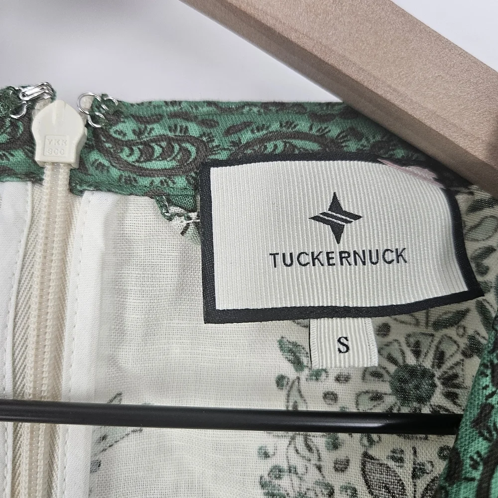 Tuckernuck Jade Terrace Cotton Linen Blend Rollins Maxi Dress - Picture 15 of 16